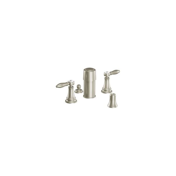 Brushed Nickel Two-Handle Bidet Faucet